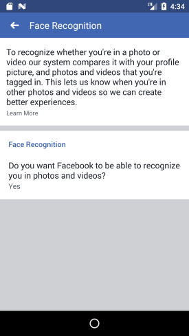 Illustration for article titled Cómo desactivar la nueva función de reconocimiento facial de Facebook